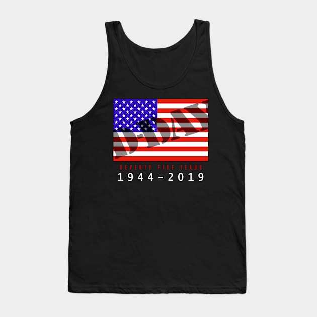 D-Day 75th Anniversary Tank Top by SeattleDesignCompany